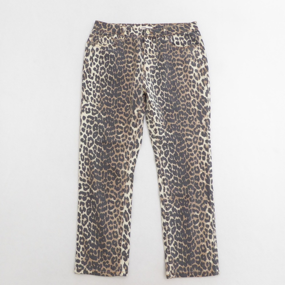 Leopard denim